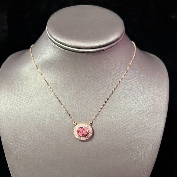 Natural Tourmaline Diamond Necklace 18" 14k Gold 5.0 TCW Certified $7,950 121441 - Picture 5 of 11